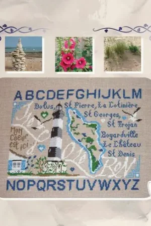 Prezzo Ridotto Foglio di punto croce - Isola di Oléron - Isabelle Haccourt Vautier