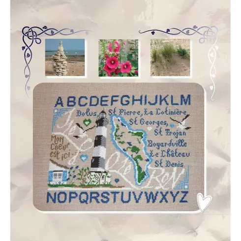 Prezzo Ridotto Foglio di punto croce - Isola di Oléron - Isabelle Haccourt Vautier