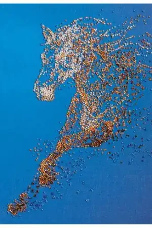 Prezzo Basso Kit di ricamo con perline - Cavallo d'oro - Abris Art