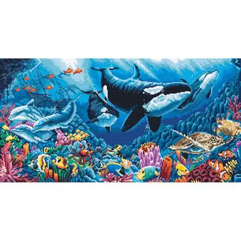 Pagamento Sicuro kit ricamo a punto croce - Balletto subacqueo - Letistitch