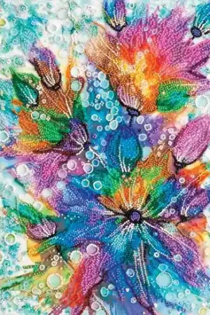 Novità Kit di ricamo con perline - Cuore d'arcobaleno - Abris Art