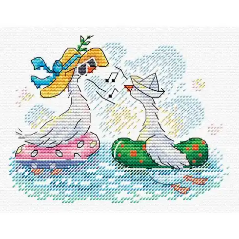 kit ricamo a punto croce - Sul mare - MP Studia Offerta Del Giorno