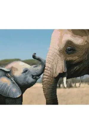 Ultimissimo Modello kit ricamo a punto croce - Un bacio alla mamma - Nova Sloboda