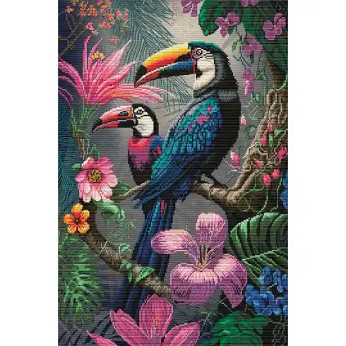 kit ricamo a punto croce - Bellezze tropicali - Nova Sloboda Vendita Finale