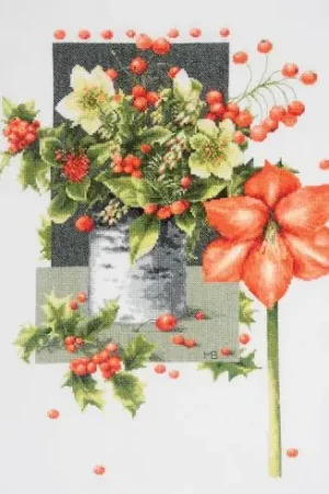 Ordina Subito kit ricamo a punto croce - Amaryllis gioioso - Lanarte