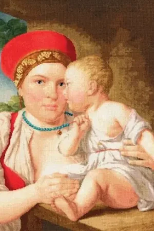 Prezzo Di Fabbrica kit ricamo a punto croce - Una tata e un bambino - Toison d'or