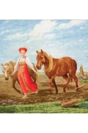 kit ricamo a punto croce - Nei campi arati - Toison d'or Super Prezzo