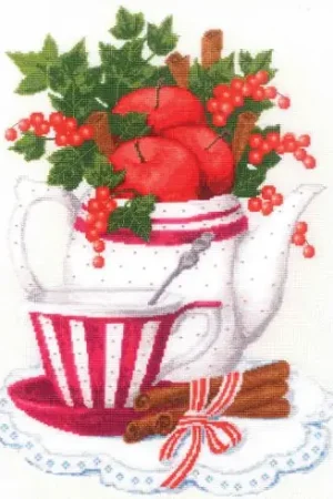 Spedizione Gratuita kit ricamo a punto croce - Mele e cannella - Toison d'or