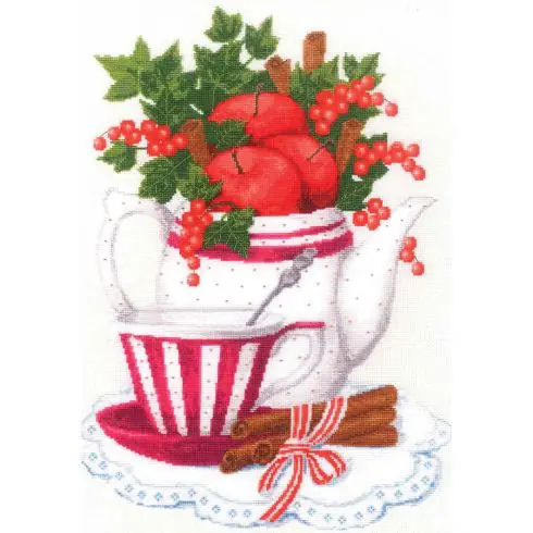 Spedizione Gratuita kit ricamo a punto croce - Mele e cannella - Toison d'or