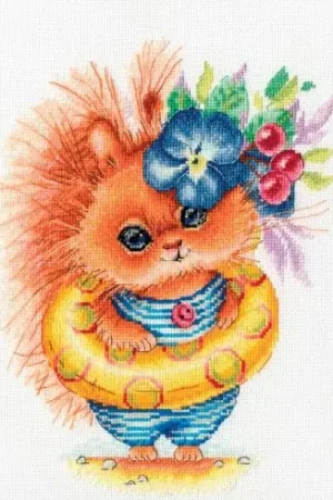 kit ricamo a punto croce - Andiamo a nuotare! - Toison d'or Super Prezzo