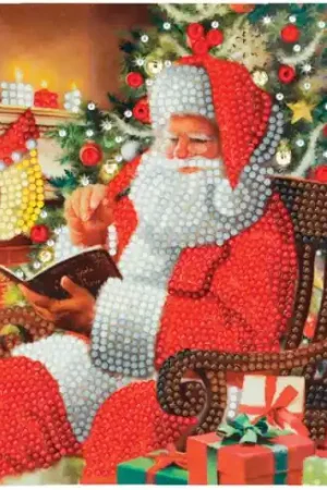 Soddisfatti O Rimborsati Carta con ricamo a diamante - I desideri di Babbo Natale - Crystal Art D.I.Y