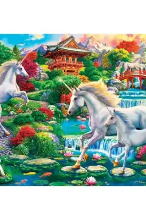 puzzle - Giardino degli unicorni - 1500 pezzi - Castorland Occasione