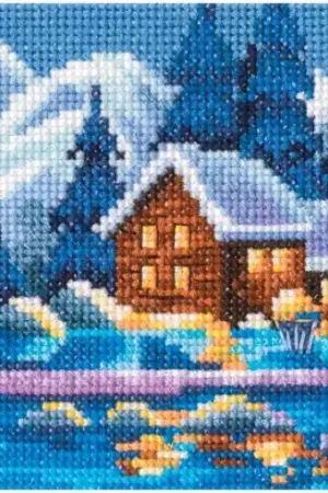 Ultime Pezzi kit ricamo a punto croce - Colori invernali - RTO