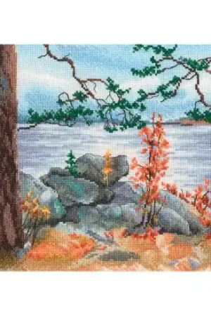 kit ricamo a punto croce - Il sentiero della luna - RTO Soddisfatti O Rimborsati