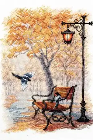 Bestseller kit ricamo a punto croce - Nel Parc d'Automne - Charivna Mit