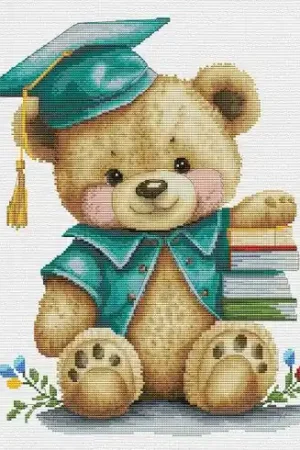 Consegna Rapida kit ricamo a punto croce - Orsacchiotto - Nova Sloboda