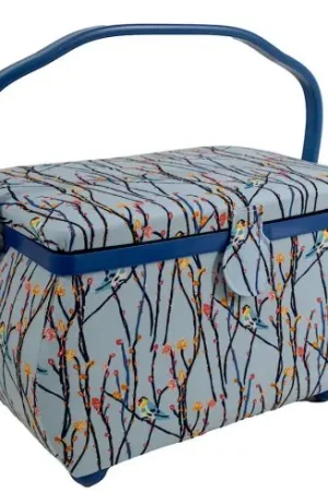 Popolare Scatola potalavoro - Blue Birds - Dimensione L - Prym