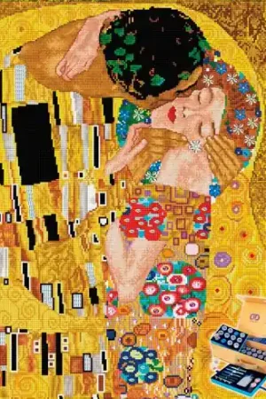 Set di Masterclass di ricamo con diamanti - Il bacio di Klimt - Diamond Dotz Occasione Imperdibile