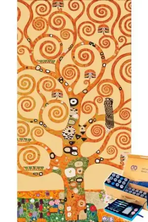 Novità Set di Masterclass di ricamo con diamanti - L'albero della vita dopo Klimt - Diamond Dotz