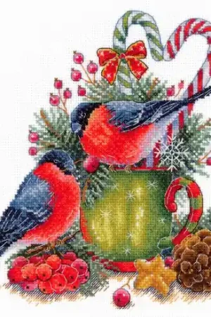 kit ricamo a punto croce - I Ciuffolotti - MP Studia Super Prezzo