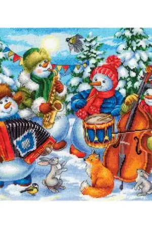 kit ricamo a punto croce - Orchestra felice - MP Studia Occasione Imperdibile