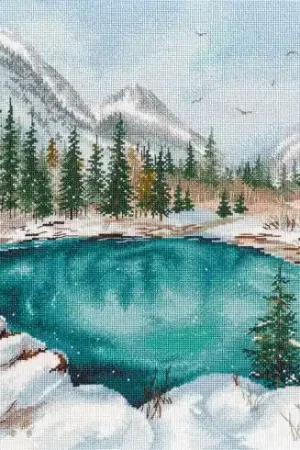 Super Prezzo kit ricamo a punto croce - Lago geyser, Altai - Oven