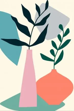 Promozione Esclusiva Canovaccio antico - Vaso astratto - DMC