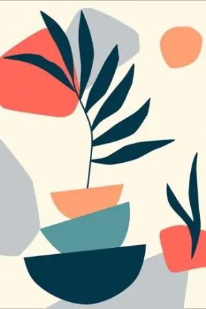 Canovaccio antico - Palma astratta - DMC Bestseller