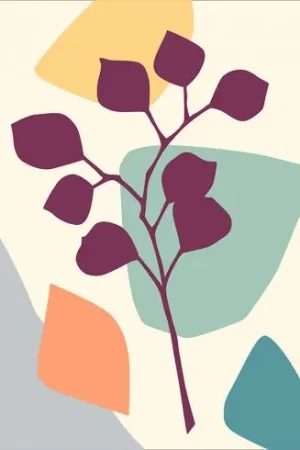 Spedito Oggi Canovaccio antico - Piante astratte - DMC