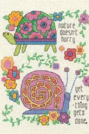 Professionale kit ricamo a punto croce - Prendetevi il tempo necessario - Dimensions