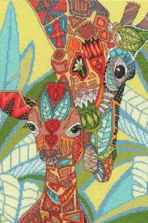 kit ricamo a punto croce - Gioielli giraffe - Bothy Threads Acquista Ora