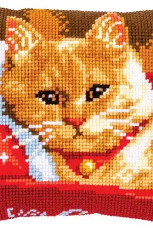 Kit cuscino fori grossi - Gatto - Vervaco Quantità Limitata