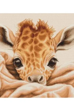 kit ricamo a punto croce - Giraffa bambino - Luca-S Scelto Dai Clienti