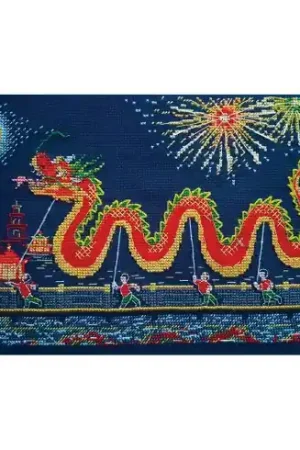 Nuova Collezione kit ricamo a punto croce - Drago cinese - RTO