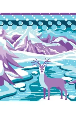 Promo Stagionale Canovaccio antico - Blu e malva - Luc Créations