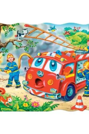 Consegna Rapida puzzle per bambini - Vigili del Fuoco - 20 pezzi - Castorland