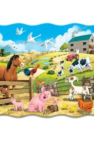 Super Prezzo puzzle per bambini - Animali della fattoria - 20 pezzi - Castorland