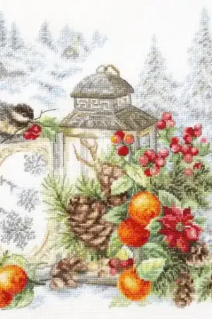 kit ricamo a punto croce - Profumo d'inverno - Magic Needle Occasione