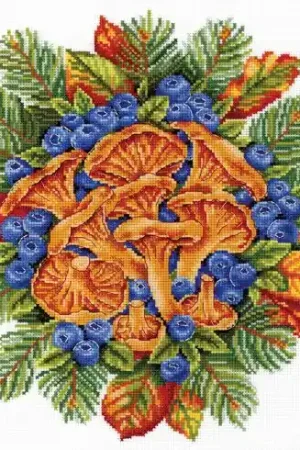 Vendita Finale kit ricamo a punto croce - Tesori della foresta - MP Studia