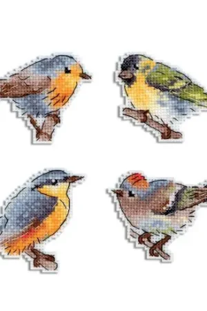 Super Prezzo Kit magnete per ricamo - Piccoli uccelli - MP Studia