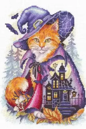 kit ricamo a punto croce - Un maniero misterioso - MP Studia Economico