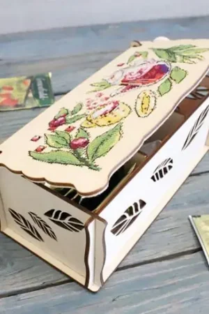 Nuovo Arrivo Kit supporto per ricamare - scatola da tè - MP Studia