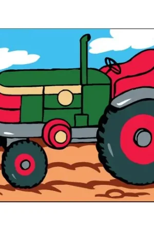 Kit di tela per bambini - Trattore - Royal Paris Reso Gratuito