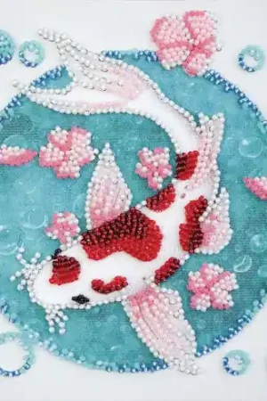 Di Tendenza Kit di ricamo con perline - carpa koi - Abris Art