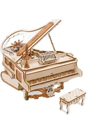 Professionale Puzzle meccanico in legno 3D - Boîte à musique - Il pianoforte magico - ROKR