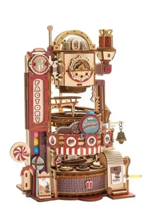 Puzzle meccanico in legno 3D - Pista di marmo - La fabbrica di cioccolato - ROKR Acquista Ora