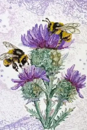 kit ricamo a punto croce - In cerca di nettare - Abris Art Spedizione Espresso