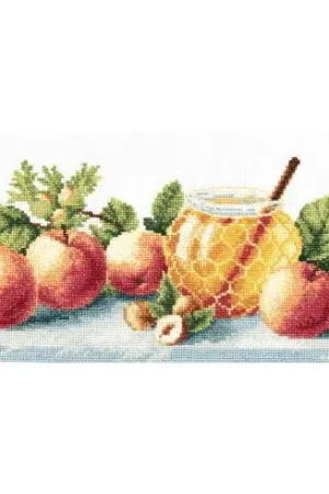 kit ricamo a punto croce - Natura morta con mele - Charivna Mit Non Perdere