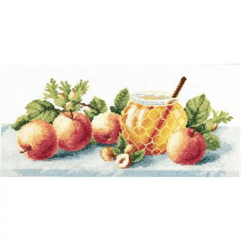kit ricamo a punto croce - Natura morta con mele - Charivna Mit Non Perdere