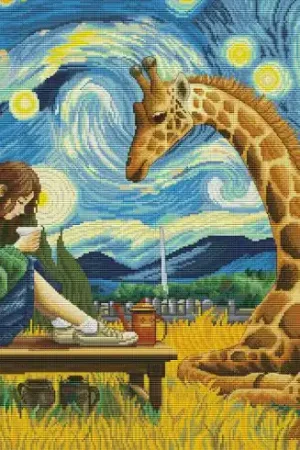 kit ricamo a punto croce - Le metamorfosi di Van Gogh - Nova Sloboda Prezzo Scontato